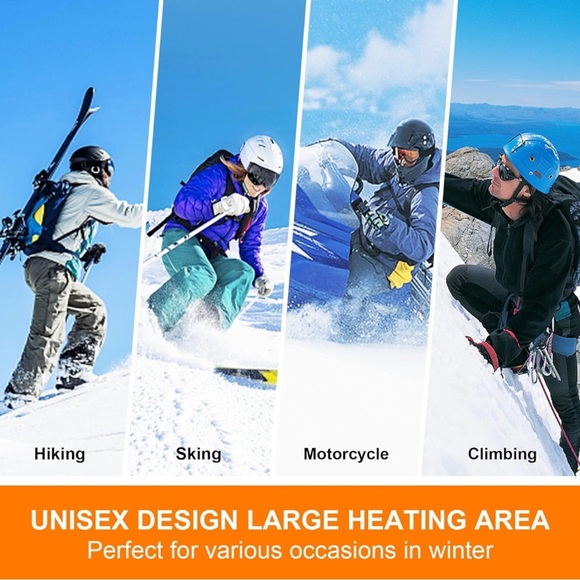 NWT Unisex Heated Gloves 7.4V Rechargeable Battery Mittens with 3M/XL Black - Picture 7 of 15